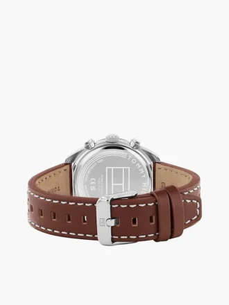 Reloj cronógrafo con correa de piel de 40 mm