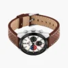 Reloj cronógrafo con correa de piel de 40 mm