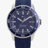 Reloj cronógrafo de 43 mm con correa de silicona