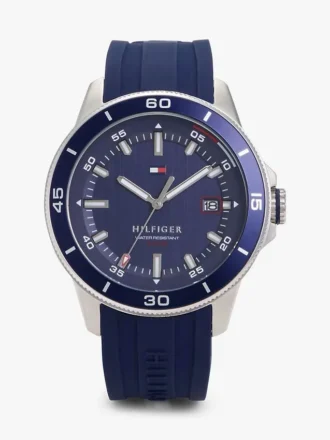 Reloj cronógrafo de 43 mm con correa de silicona