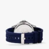 Reloj cronógrafo de 43 mm con correa de silicona