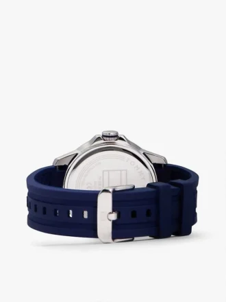 Reloj cronógrafo de 43 mm con correa de silicona