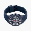 Reloj de doble huso horario con correa de silicona de 43 mm