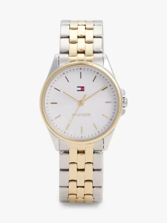 Reloj de eslabones bicolor de 30 mm