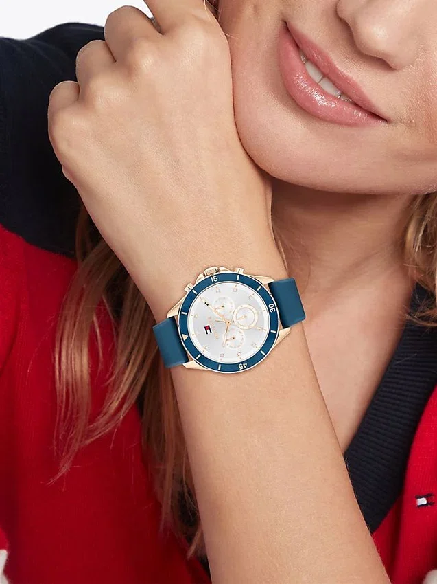 Reloj de estilo boyfriend con esfera blanca de 40 mm Reloj de estilo boyfriend con esfera blanca de 40 mm