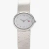 Reloj de malla con detalles de cristal ovalados de 25 mm