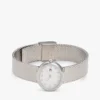 Reloj de malla con detalles de cristal ovalados de 25 mm