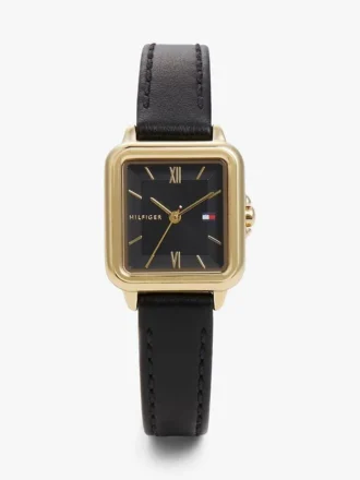 Reloj de vestir con correa de piel de 24 mm