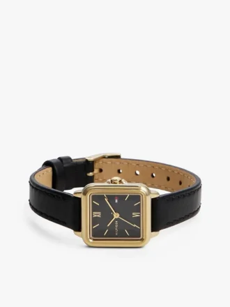 Reloj de vestir con correa de piel de 24 mm