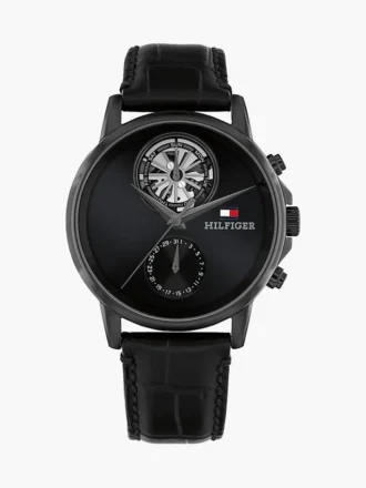 Reloj de vestir con correa de piel de 40 mm