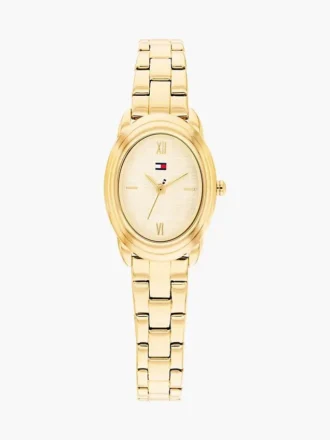 Reloj de vestir con esfera ovalada texturizada de 27 mm