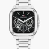 Reloj deportivo con esfera esqueletizada rectangular de 37 mm Reloj deportivo con esfera esqueletizada rectangular de 37 mm