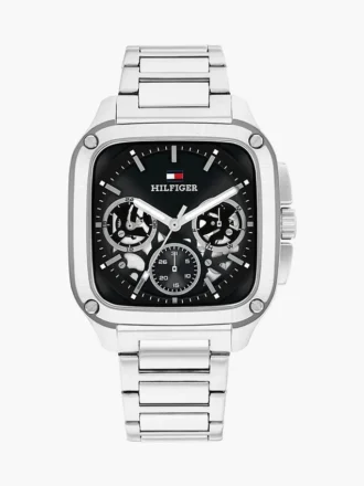 Reloj deportivo con esfera esqueletizada rectangular de 37 mm