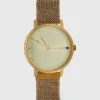 Reloj dorado con correa magnética Reloj dorado con correa magnética