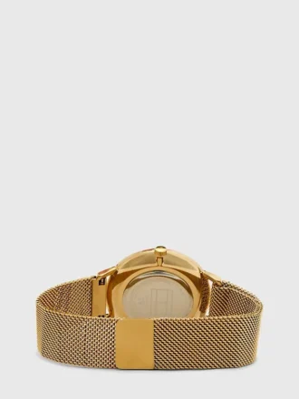 Reloj dorado con correa magnética
