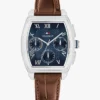 Reloj multifunción con correa de cuero de 36 mm