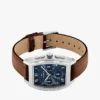 Reloj multifunción con correa de cuero de 36 mm