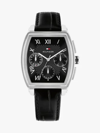 Reloj multifunción con correa de piel de 36 mm