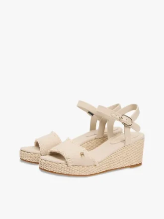 Sandalias de cuña con espadrilla tejida Sandalias de cuña con espadrilla tejida