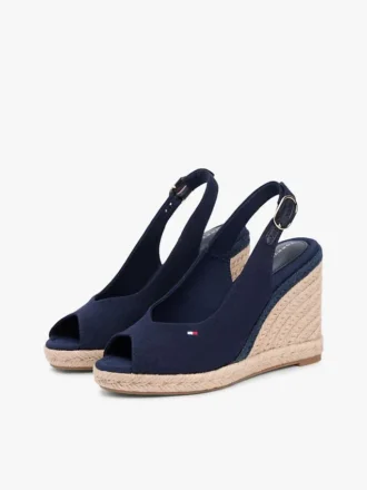 Sandalias de cuña con talón abierto