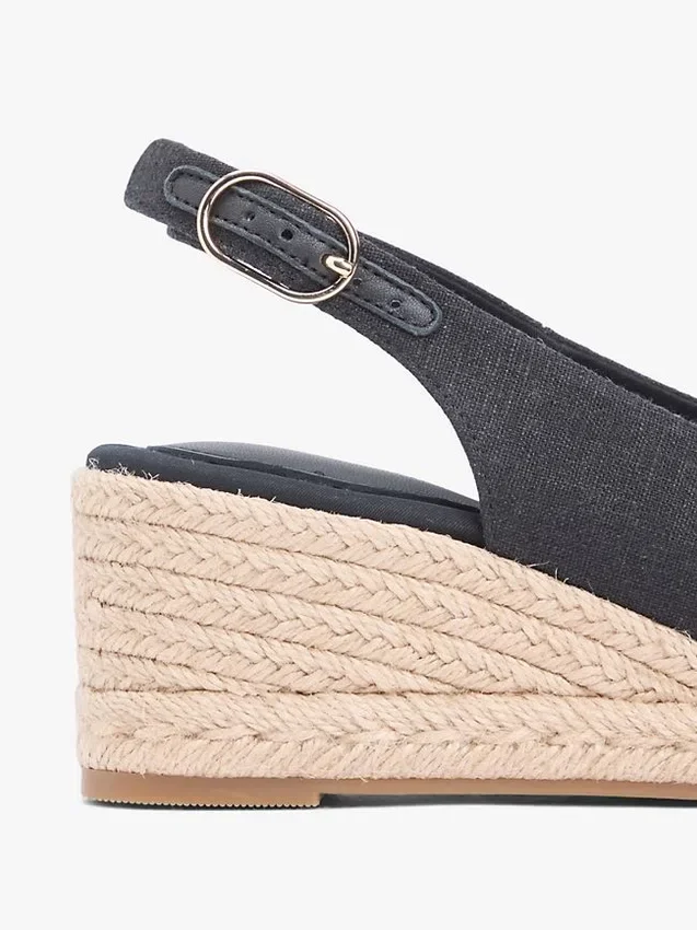 Sandalias de cuña con talón abierto Sandalias de cuña con talón abierto