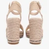 Sandalias de cuña de rafia Sandalias de cuña de rafia