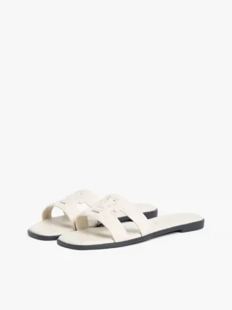 Sandalias de cuero con TH Monogram