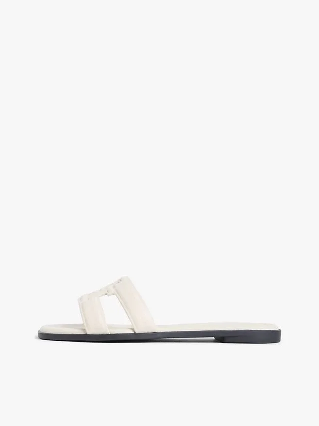 Sandalias de cuero con TH Monogram Sandalias de cuero con TH Monogram