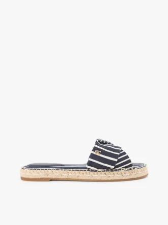 Sandalias de lona a rayas