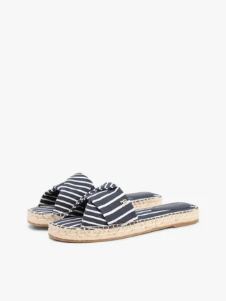 Sandalias de lona a rayas