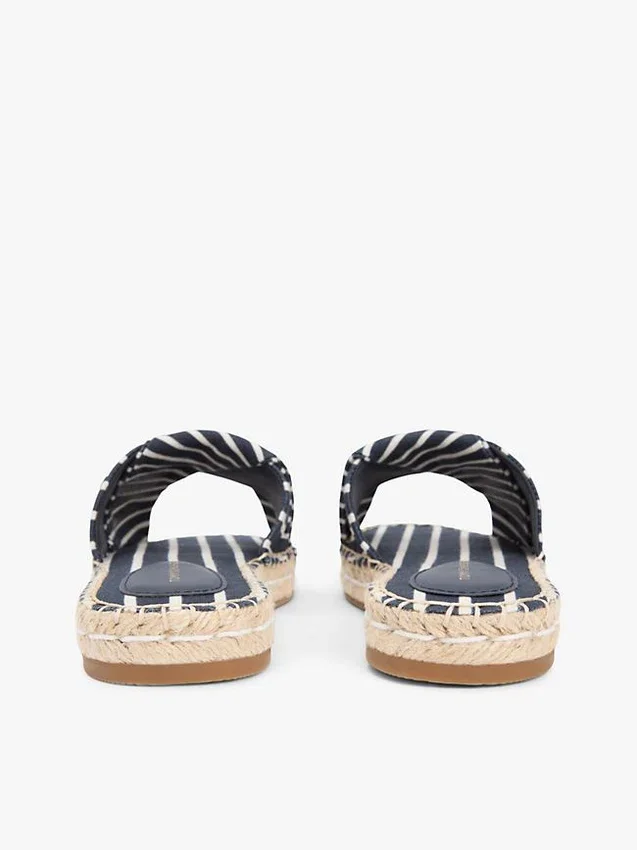 Sandalias de lona a rayas Sandalias de lona a rayas