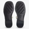 Sandalias de piel con detalles metalizados Sandalias de piel con detalles metalizados