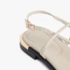 Sandalias de piel con detalles metalizados Sandalias de piel con detalles metalizados