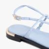 Sandalias de piel con detalles metalizados