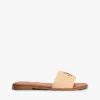 Sandalias de tiras con monograma bordado