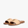 Sandalias de tiras con monograma bordado
