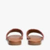 Sandalias de tiras tejidas con monograma y rayas Sandalias de tiras tejidas con monograma y rayas