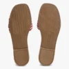 Sandalias de tiras tejidas con monograma y rayas Sandalias de tiras tejidas con monograma y rayas