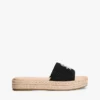 Sandalias tipo alpargata con monograma en letra cursiva Sandalias tipo alpargata con monograma en letra cursiva