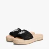 Sandalias tipo alpargata con monograma en letra cursiva Sandalias tipo alpargata con monograma en letra cursiva