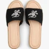 Sandalias tipo alpargata con monograma en letra cursiva Sandalias tipo alpargata con monograma en letra cursiva