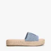 Sandalias tipo alpargatas con monograma