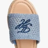 Sandalias tipo alpargatas con monograma