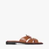 Sandalias tipo mocasín de cuero