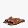 Sandalias tipo mocasín de cuero