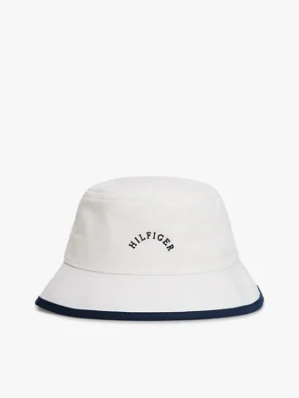 Sombrero de pescador cepillado con logotipo de Hilfiger Sombrero de pescador cepillado con logotipo de Hilfiger