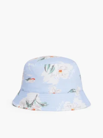 Sombrero de pescador con estampado floral