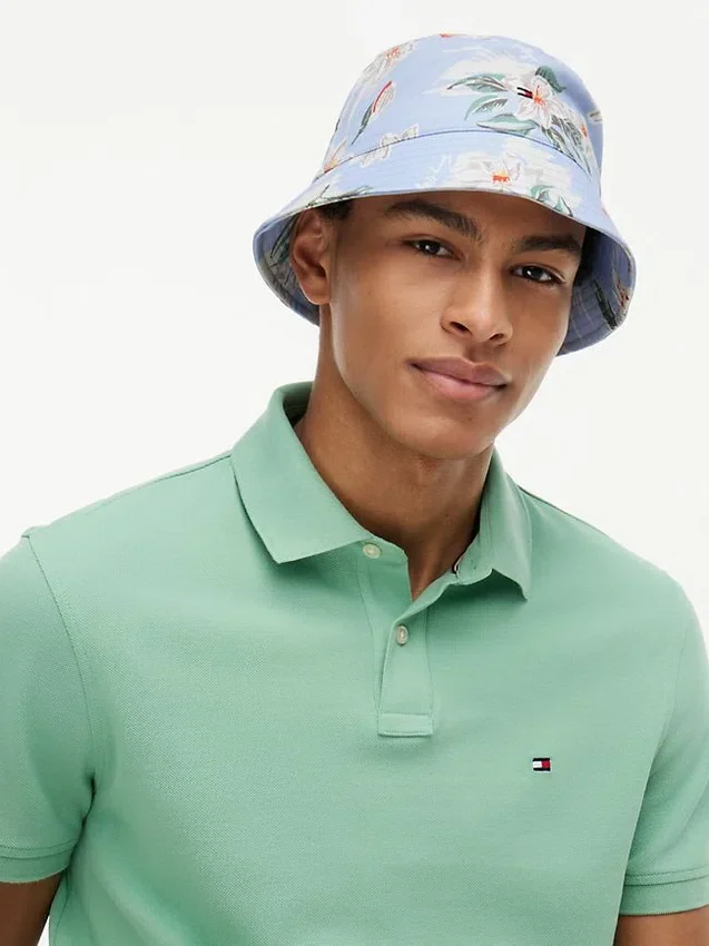 Sombrero de pescador con estampado floral Sombrero de pescador con estampado floral