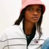 Sombrero de pescador de ganchillo Tommy Jeans