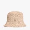 Sombrero de rafia de ganchillo